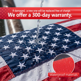VIPMEN brass grommets provide sturdy, reliable mounting for outdoor flagpoles.