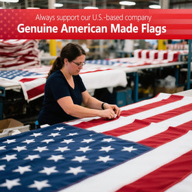 VIPMEN embroidered stars on the 3x5 flag ensure crisp, secure star patterns.