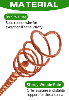 VIPMORE copper wire with bamboo pole construction demonstrates safe sturdy stakes for diverse gardens.
