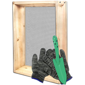 VIPMORE Soil Sifter natural wood frame lends warmth and simple maintenance.