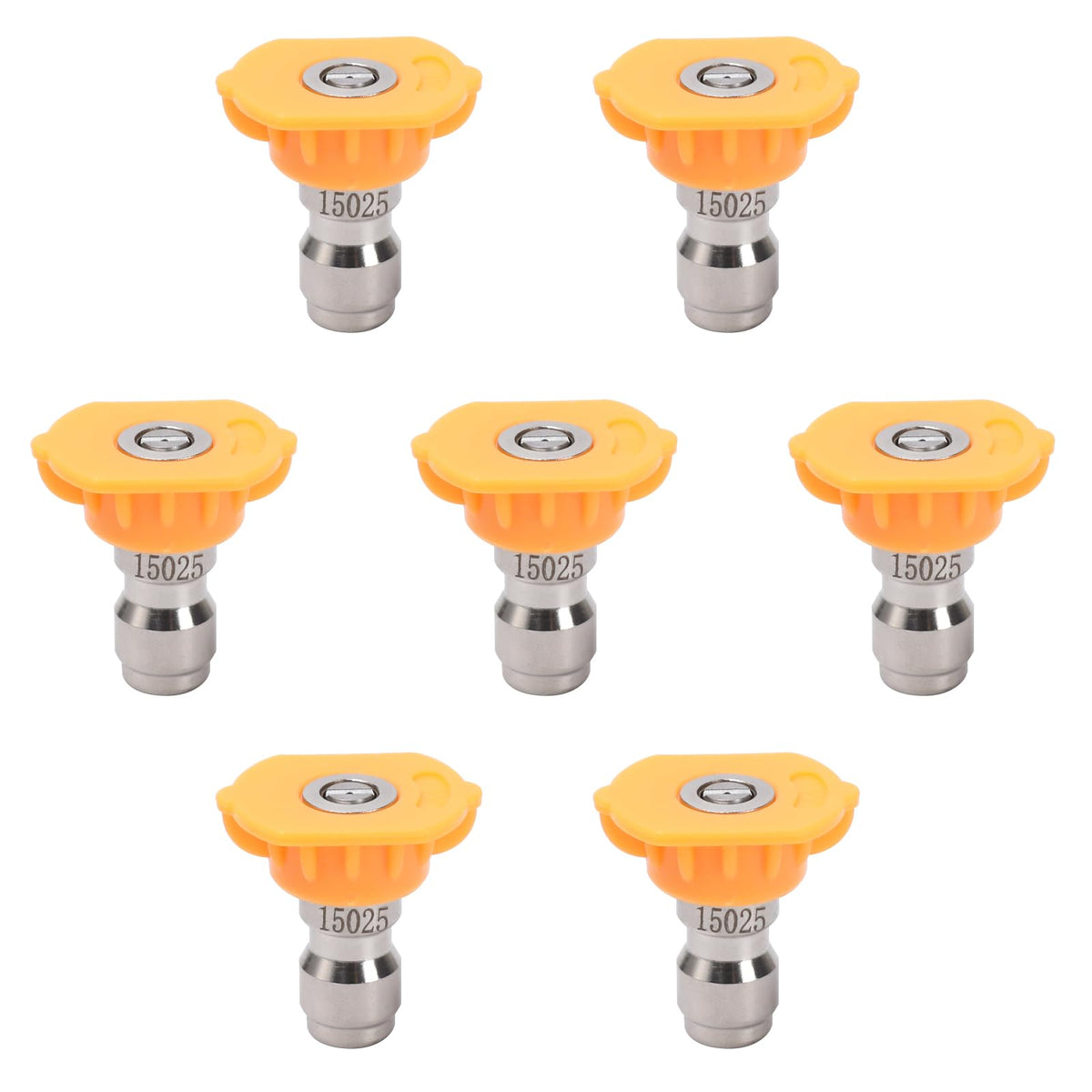 VIPRUSH 15-degree yellow nozzle for a gentle spray on delicate surfaces