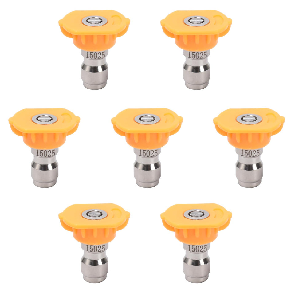 VIPRUSH 15-degree yellow nozzle for a gentle spray on delicate surfaces