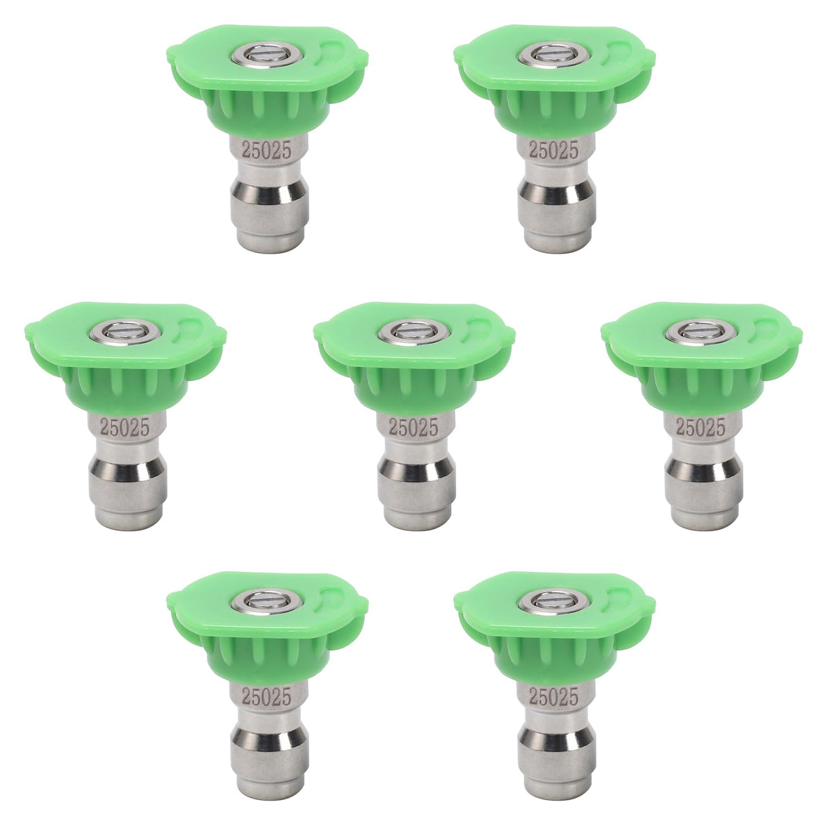 VIPRUSH green 25-degree nozzle tips for gentle surface cleaning