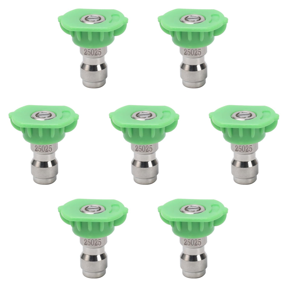 VIPRUSH green 25-degree nozzle tips for gentle surface cleaning