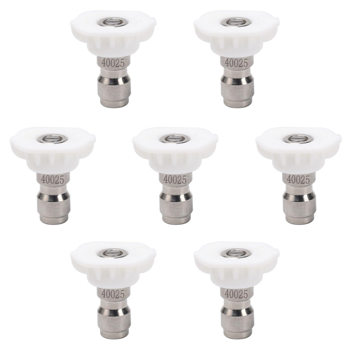 VIPRUSH 40-degree white nozzle tip for gentle outdoor cleaning