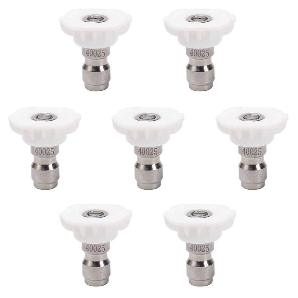 VIPRUSH 40-degree white nozzle tip for gentle outdoor cleaning