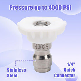 VIPRUSH stainless-steel core nozzle for durability and rust resistance
