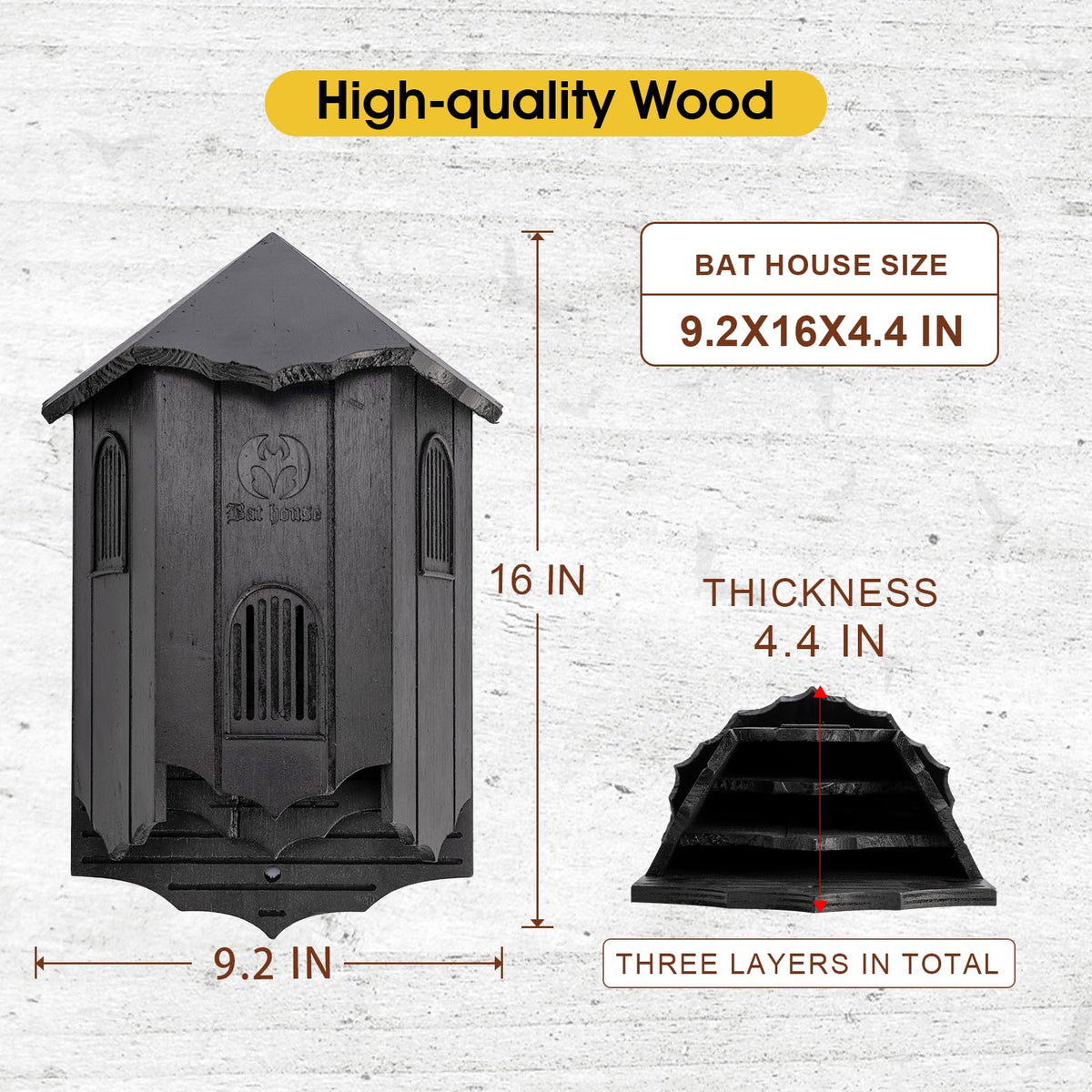 VIREESR durable waterproof cedar withstands outdoor weather.
