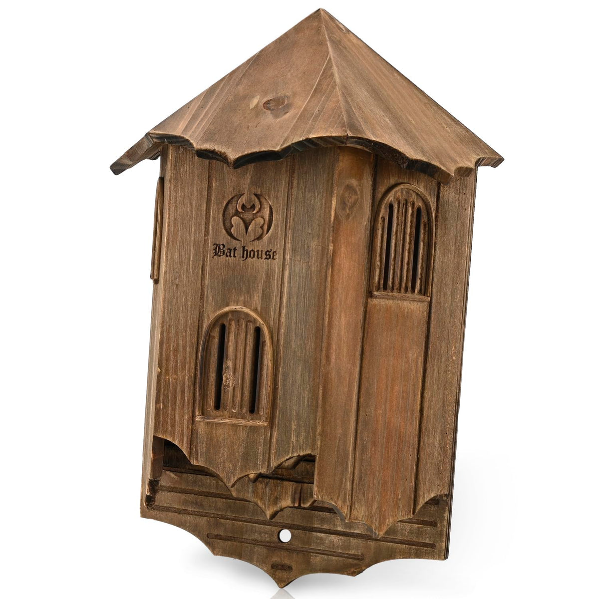 VIREESR bat house outdoors with castle design attracts bats