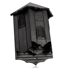 VIREESR bat house exterior in black for outdoor use.