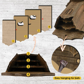 VIREESR cedar waterproof bat box built for harsh weather
