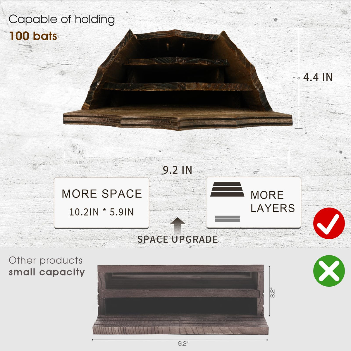 VIREESR three-chamber bat box invites safe roosting