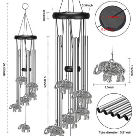 Virekm premium-materials windchime resists weathering for lasting outdoor decor.