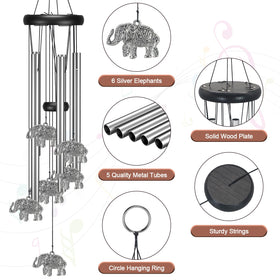 Virekm easy-hang windchime is eye-catching in any outdoor corner.