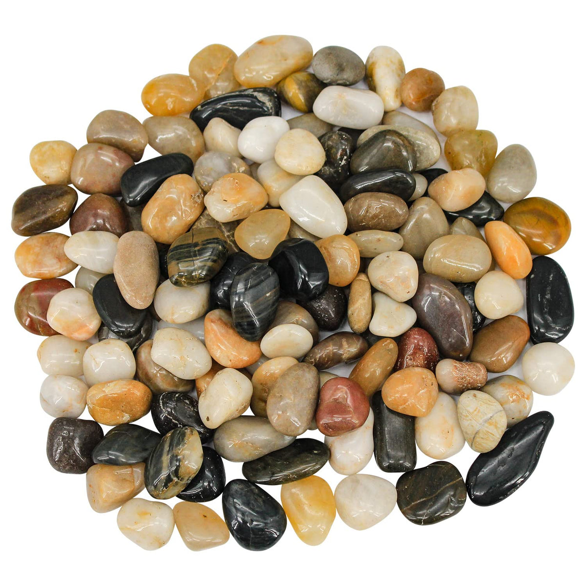 Virekm succulent rocks bag closeup showing natural color variation for decorative accents