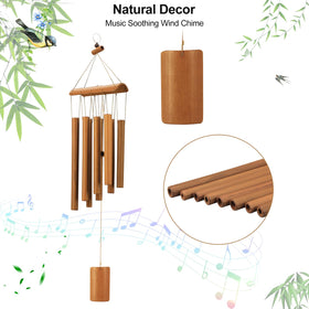 VIREKM wind chimes easy to hang on patio or tree.