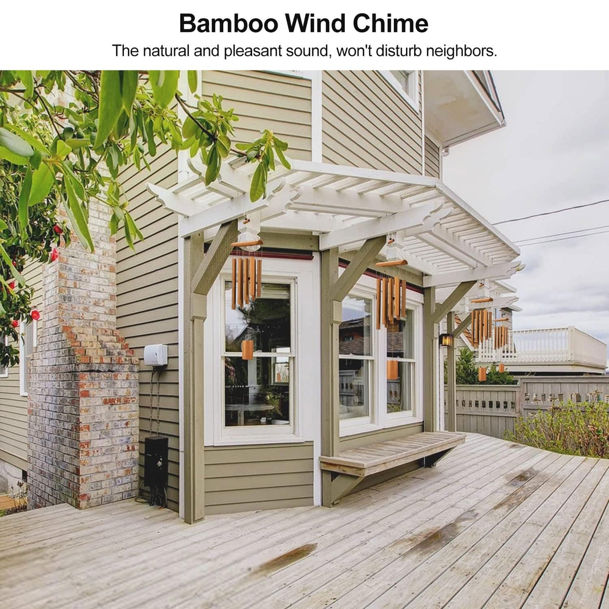 VIREKM bamboo wind chimes make a thoughtful sympathy or gift.
