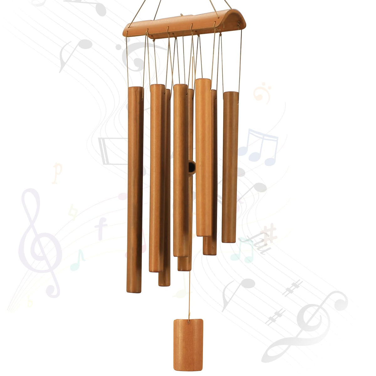 VIREKM wind chimes outdoor natural sounds for a serene patio.