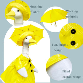 VireoSpire polyurethane raincoat close up shows durable weather protection