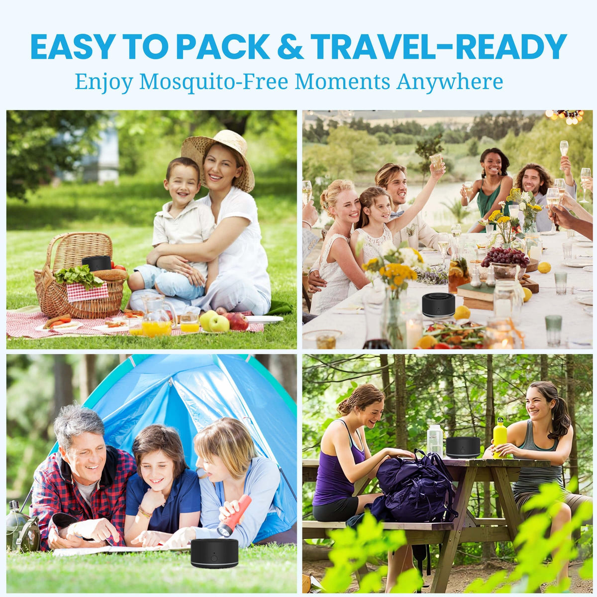 Two refills included for Virine mosquito repeller extended outdoor use