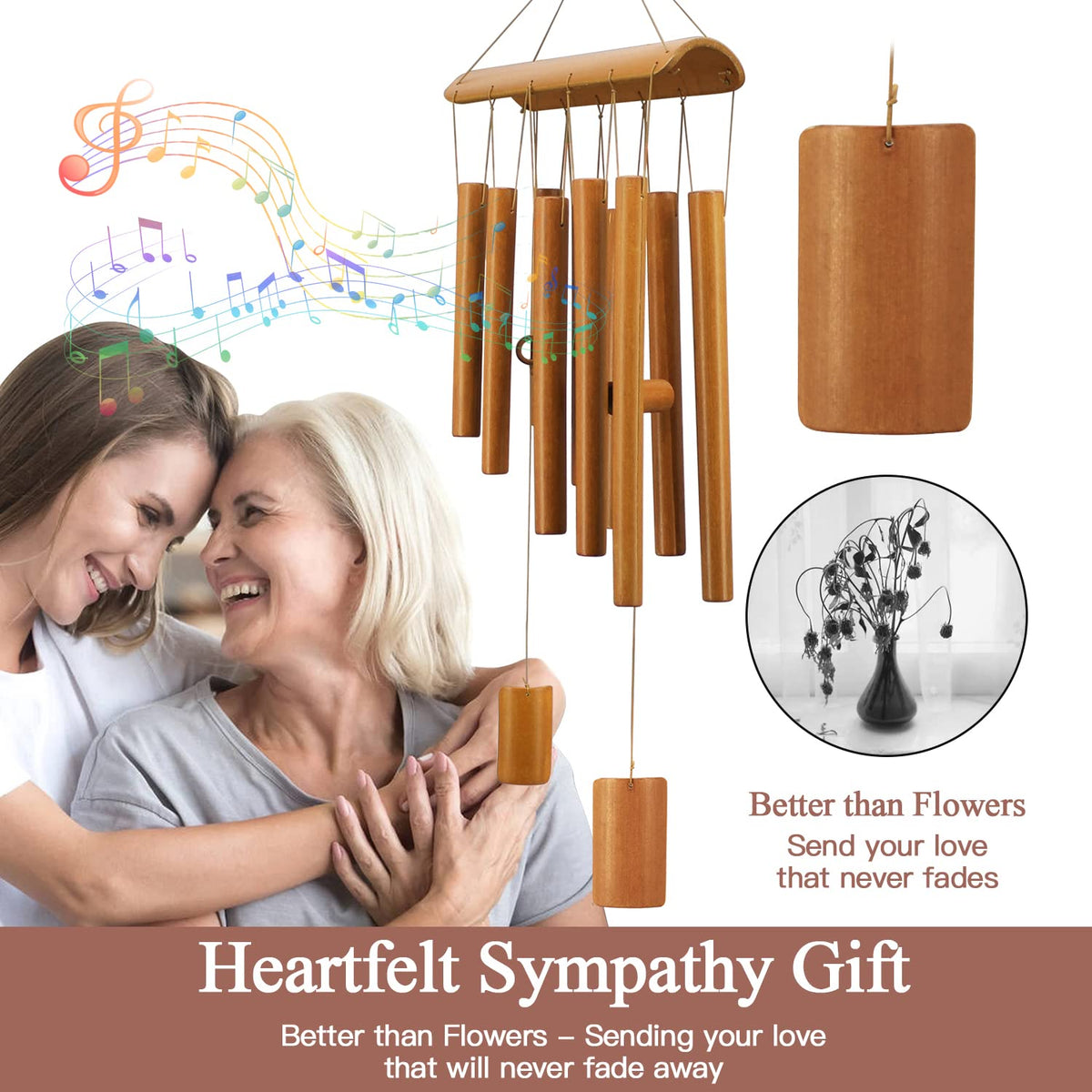 Virekm memorial windchime suitable for indoor and outdoor display.