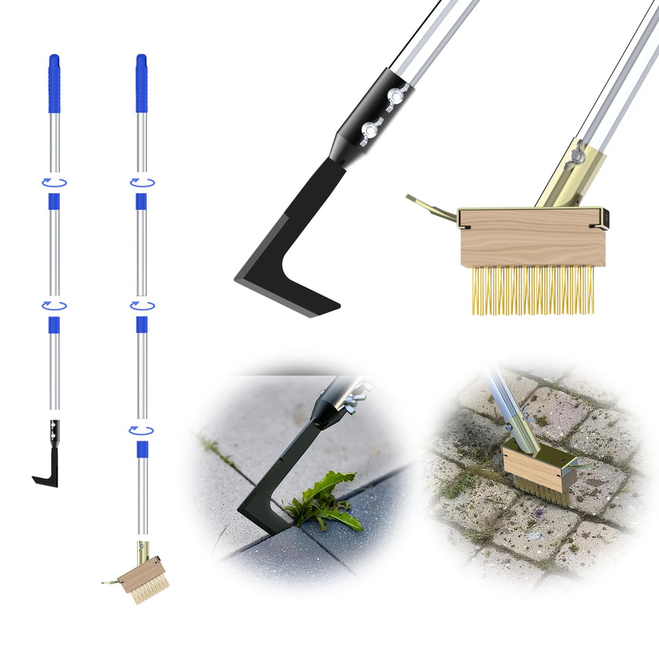 Viscogrip crack weeder tool set crevice focus for precise root removal in tight gaps