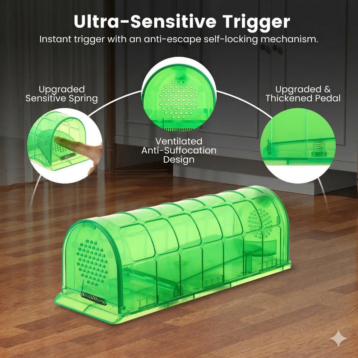 VisidgeB2C live-mouse trap reusable for cost-effective ongoing pest management