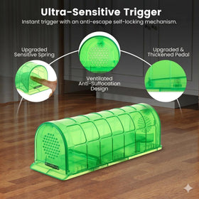 VisidgeB2C live-mouse trap reusable for cost-effective ongoing pest management