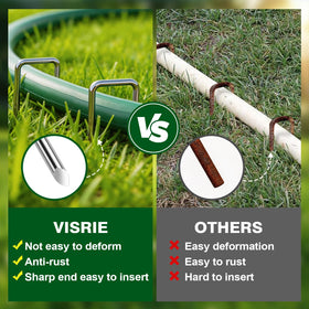 VISRIE stakes secure turf mats, sod, and artificial grass reliably.
