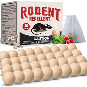 VistaZync rodent balls in a mesh bag ready to deter rodents safely.