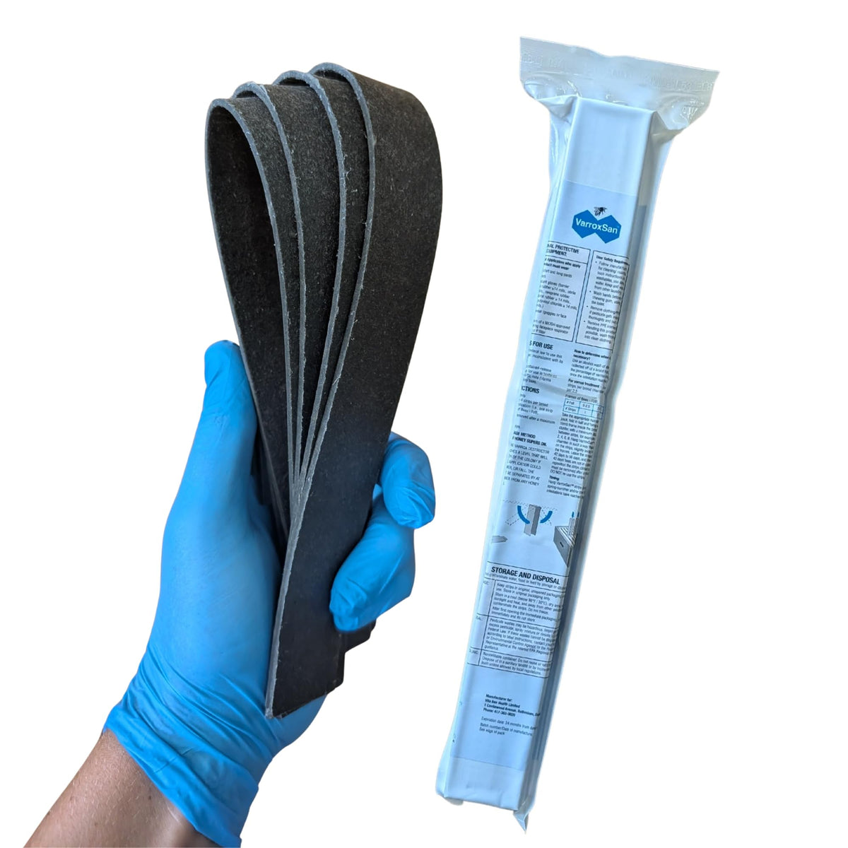VITA BEEHEALTH Varroxsan strip pack ready for hive use and mite control