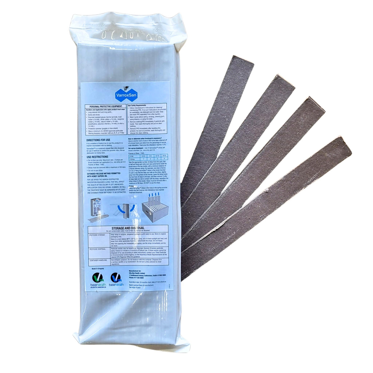 VITA BEEHEALTH Varroxsan strip ready to use with no mixing required