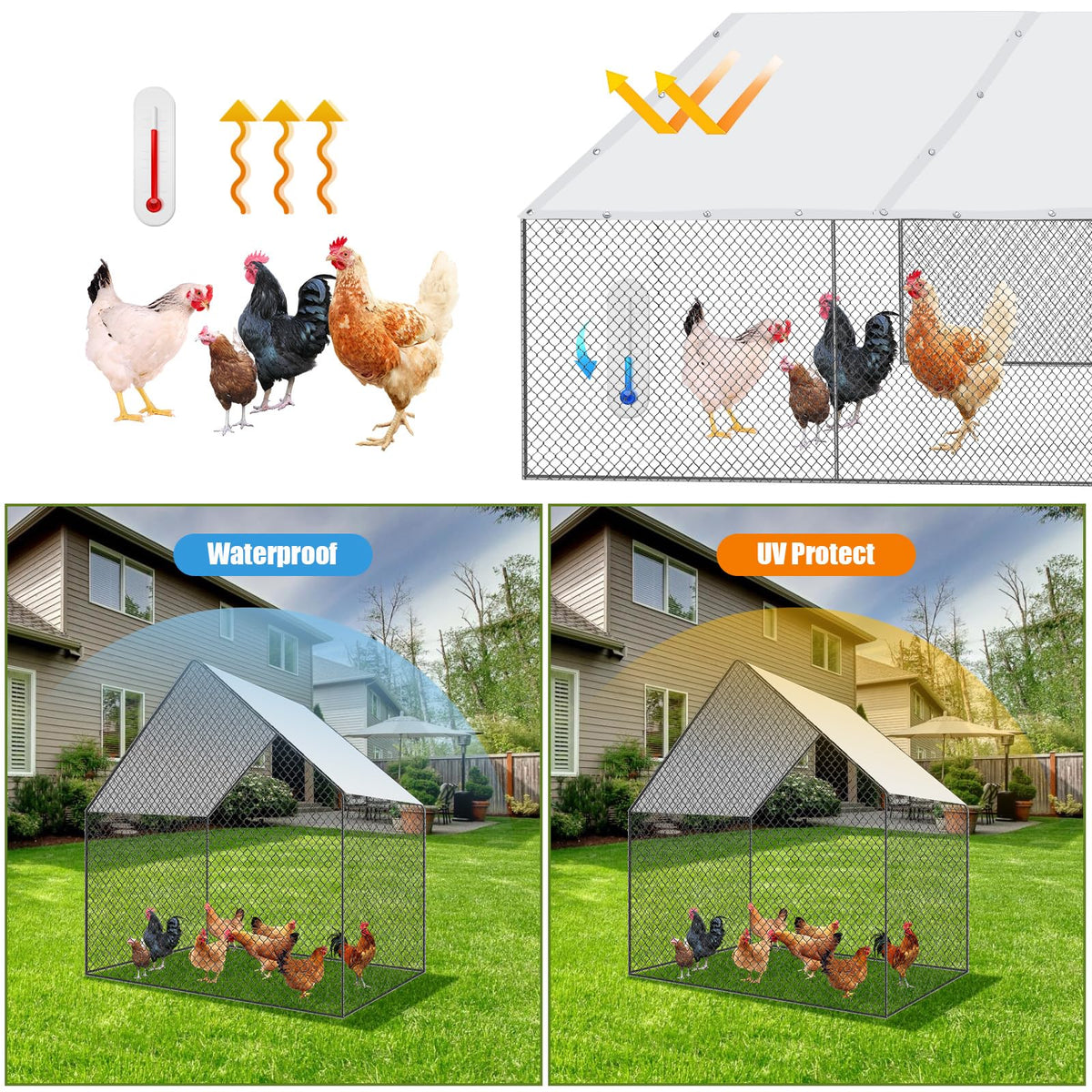 VitalCozy coop cover in outdoor setting for versatile use.