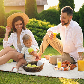 VitalCozy soft polyester-cotton top layer delivers comfort for long outdoor seating.