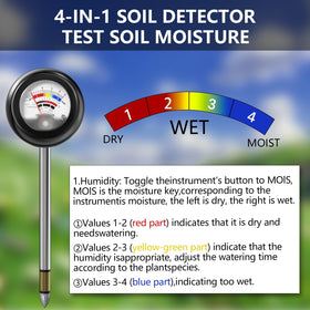 Vitamicor 4-in-1 dial close-up showing moisture and pH readings