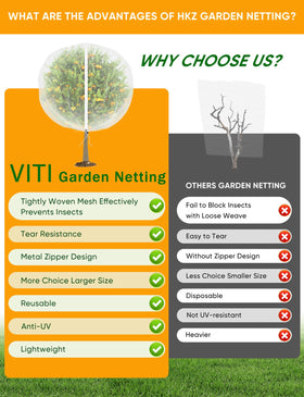 VITI netting protects cherry and apple trees with full fruit coverage