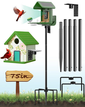VIUBIRD 5-prong base anchored for stable outdoor installation.