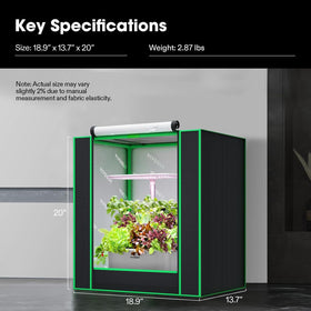 VIVOSUN compact tent suitable for indoor hydroponics setups