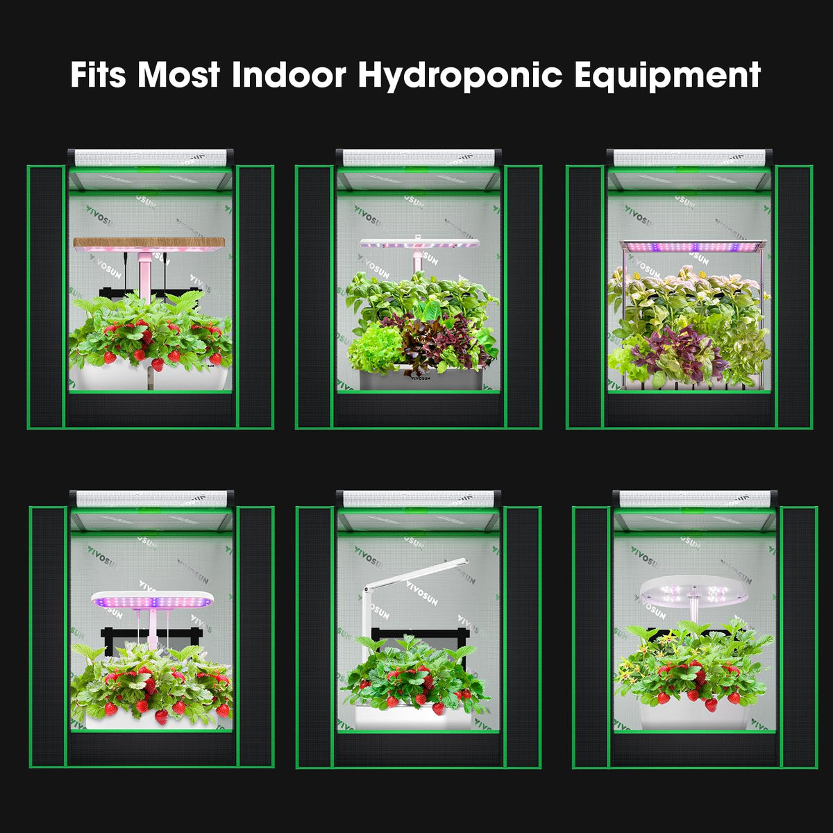 VIVOSUN ventilation window promotes airflow inside the tent