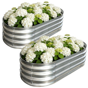Vivagarden galvanized raised bed assembly for quick outdoor setup