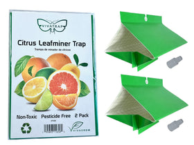 VivaGrow VivaTrap VT-102 package box with contents for citrus pest protection.