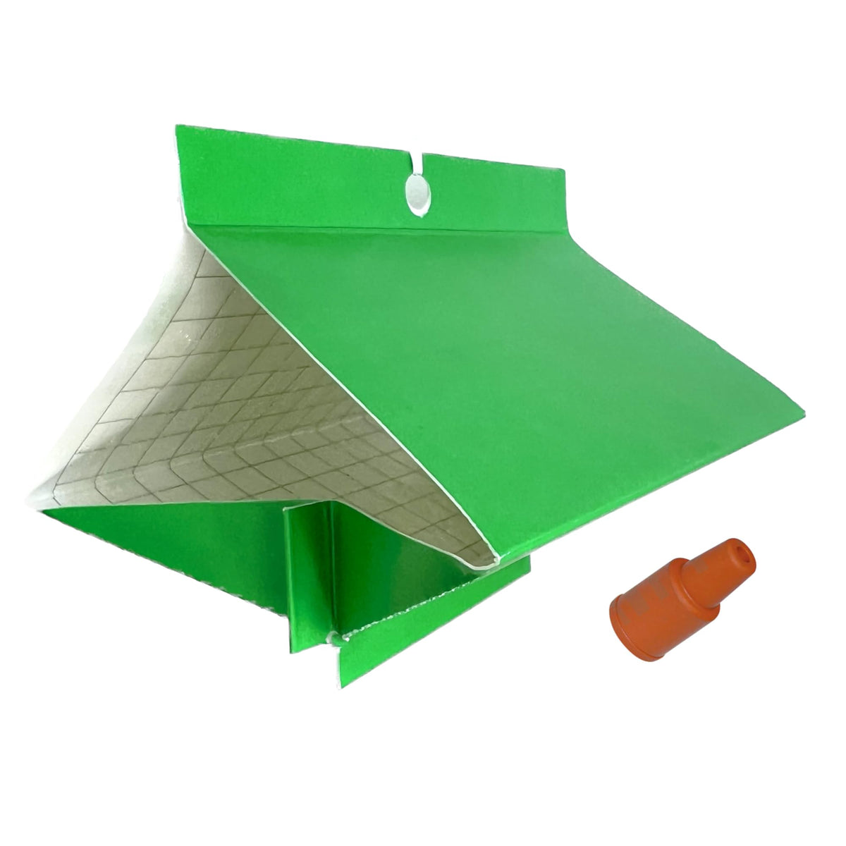 VivaGrow VT-105 moth trap in use in peach trees