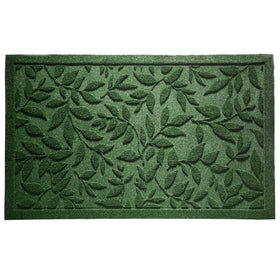 VivaNest doormat close-up of eucalyptus leaf pattern