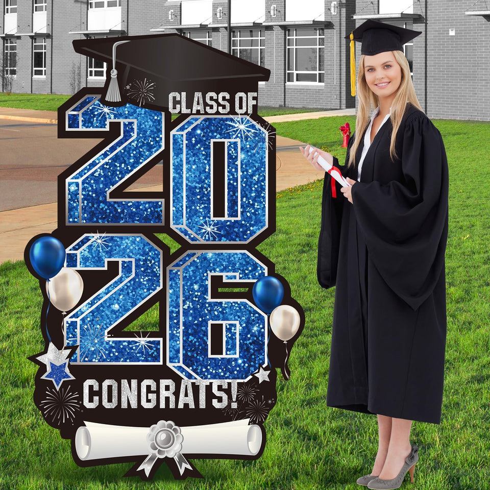Vivantia 2026 graduation yard sign with four panels for outdoor display