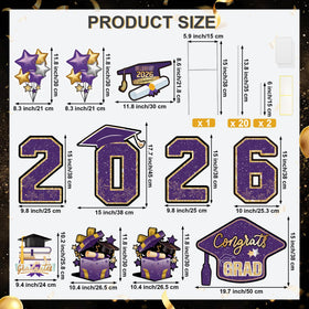 Vivantia 2026 numerals yard sign enhances visibility during graduation celebrations.