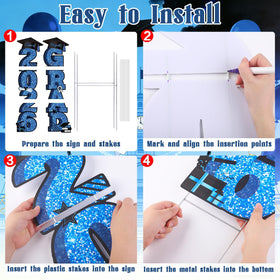 Vivantia 2026 yard sign packaging showing stakes and setup hardware