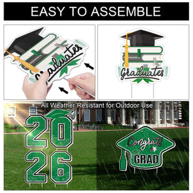 Vivantia balloon decorations create lively graduation vibes outdoors