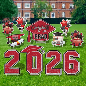 Vivantia Class of 2026 cap yard sign for festive outdoor display.