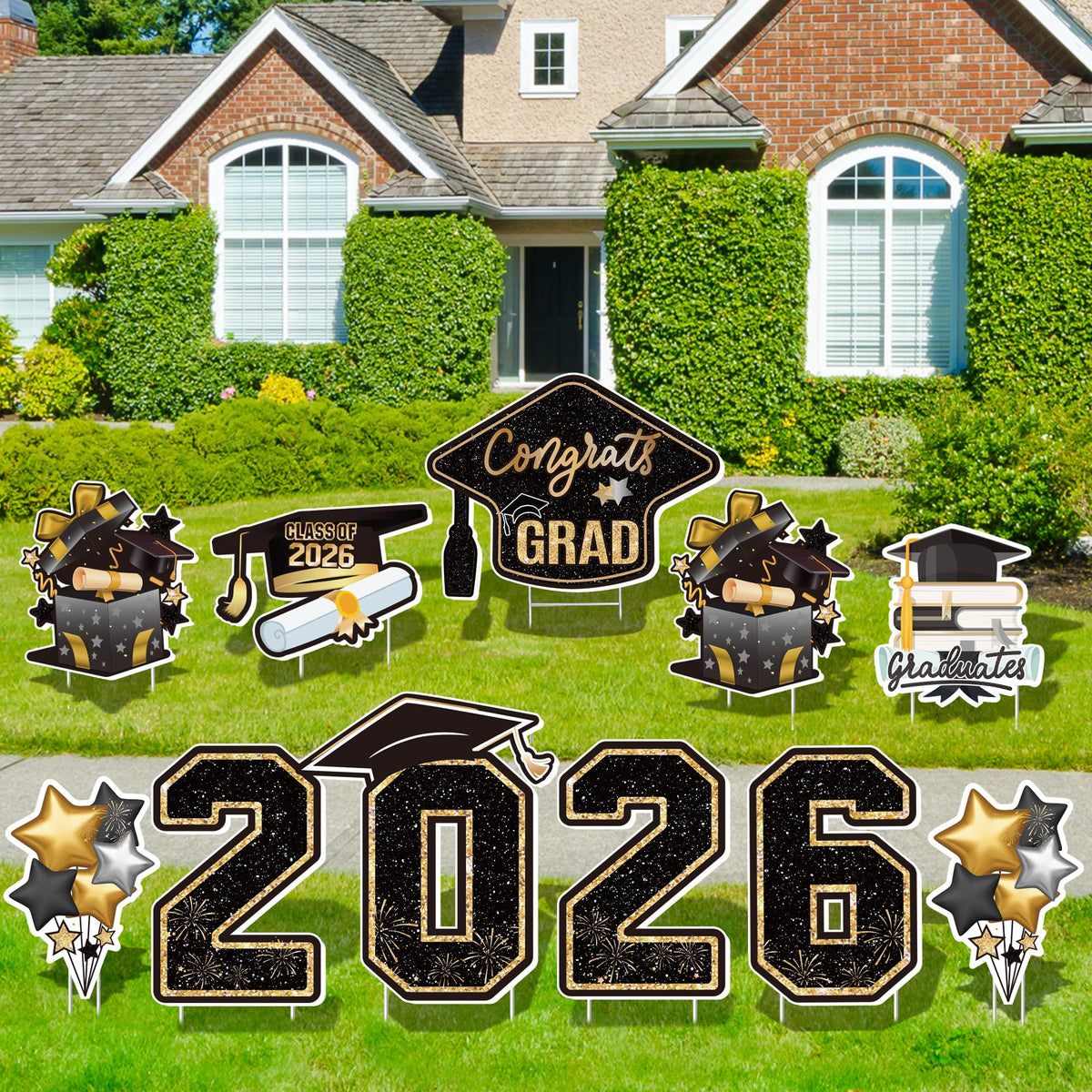 Vivantia class-of-2026 yard sign set creates a complete display
