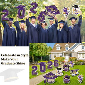Vivantia colorful yard sign set brightens celebrations with school colors.